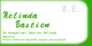 melinda bastien business card